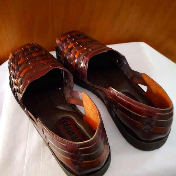 SUNSTEPS Men's BROADBAY Woven Leather SandalHuarache - Picture 1 of 3